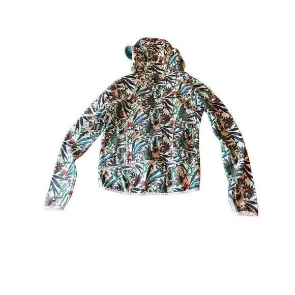 Le Coq Sportiff Floral Hooded Jacket Size Medium - Picture 6 of 6